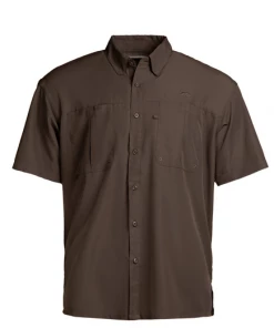 Bmtoutdoors NATURAL GEAR INTRACOASTAL SHORT SLEEVED FISHING SHIRT (GRANITE)