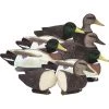 Higdon Battleship Powers' Pack, Foam Filled, 3 Mallard Drakes Flocked Heads 3 Black Ducks